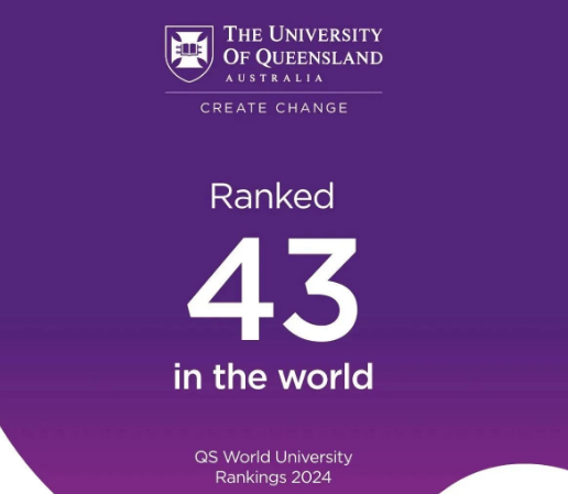 2024QS世界大學(xué)排名發(fā)布，昆士蘭大學(xué)躍居第43位!