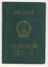 中華人民共和國往來港澳通行證的簽注種類