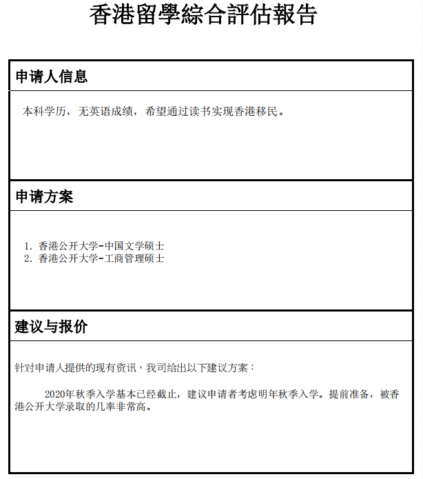 香港移民優(yōu)才計(jì)劃和專(zhuān)才計(jì)劃經(jīng)典評(píng)估案例