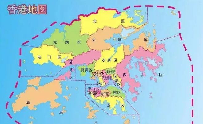 香港地圖區(qū)域劃分有哪些？