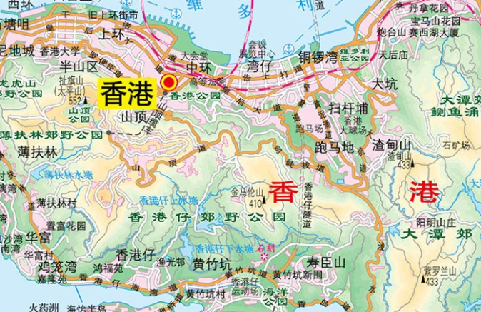 香港地圖區(qū)域劃分有哪些？