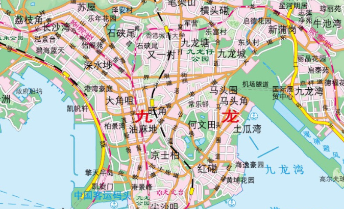 香港地圖區(qū)域劃分有哪些？