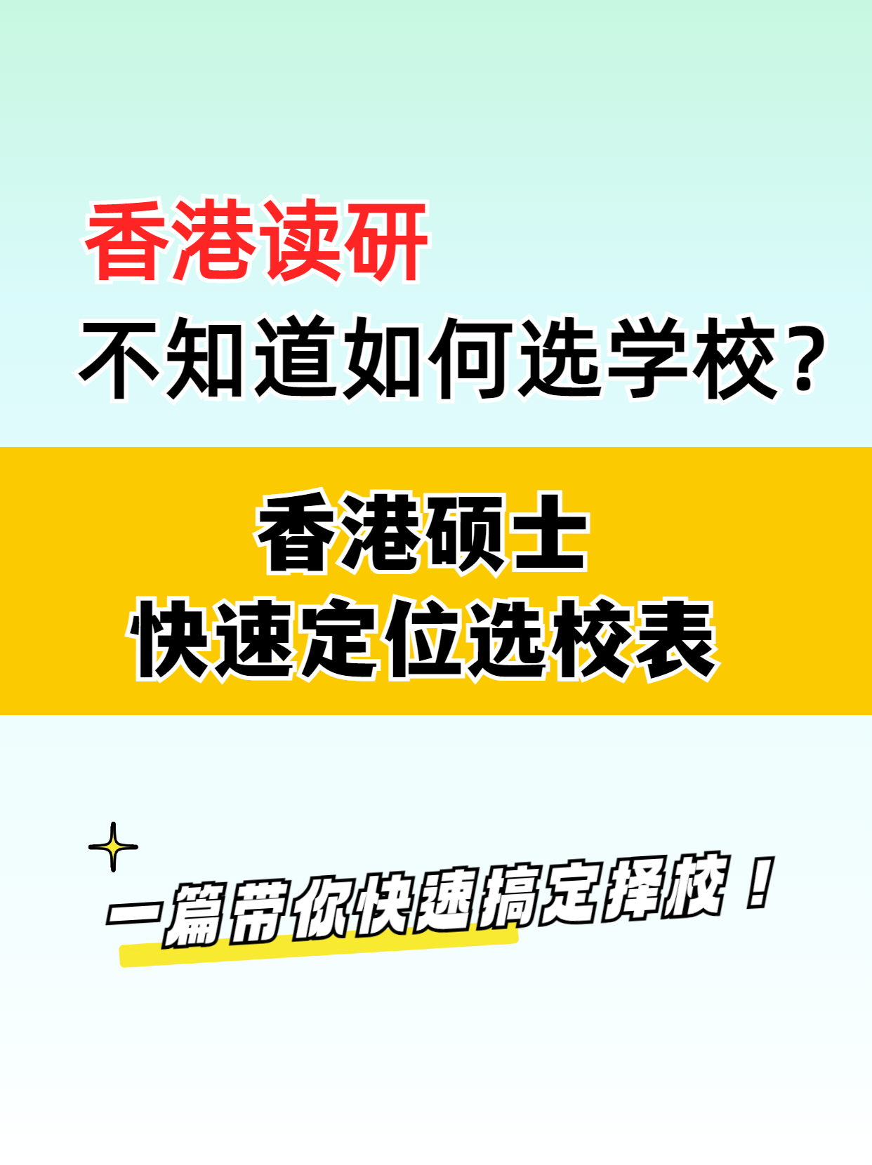 去香港讀研 該如何選擇學校？