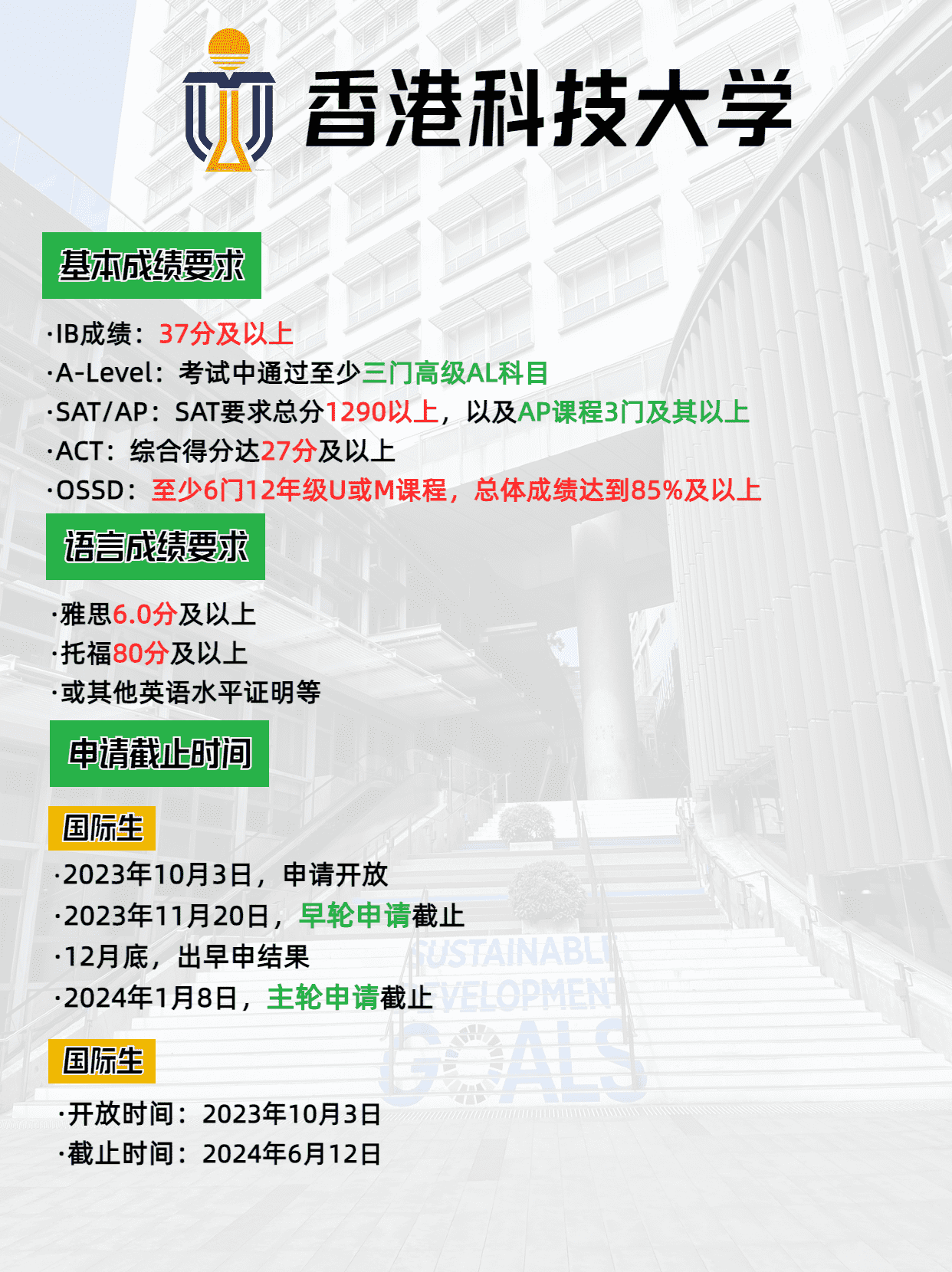 2024年香港科技大學(xué)本科申請要求、申請時間 別錯過了申請哦
