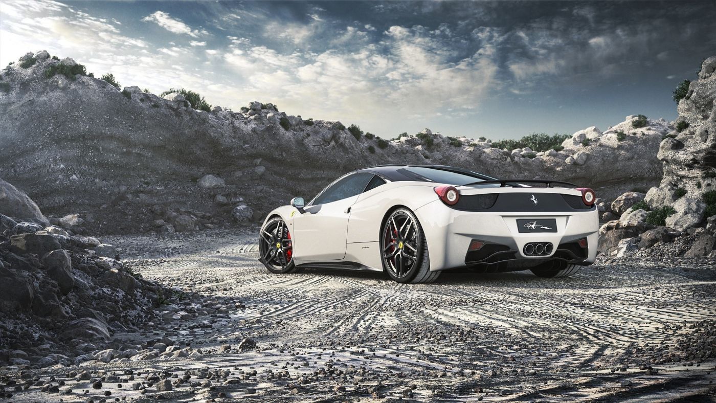 高清晰白色Ferrari豪車桌面壁紙下載-歐萊凱設(shè)計(jì)網(wǎng)(2008php.com)