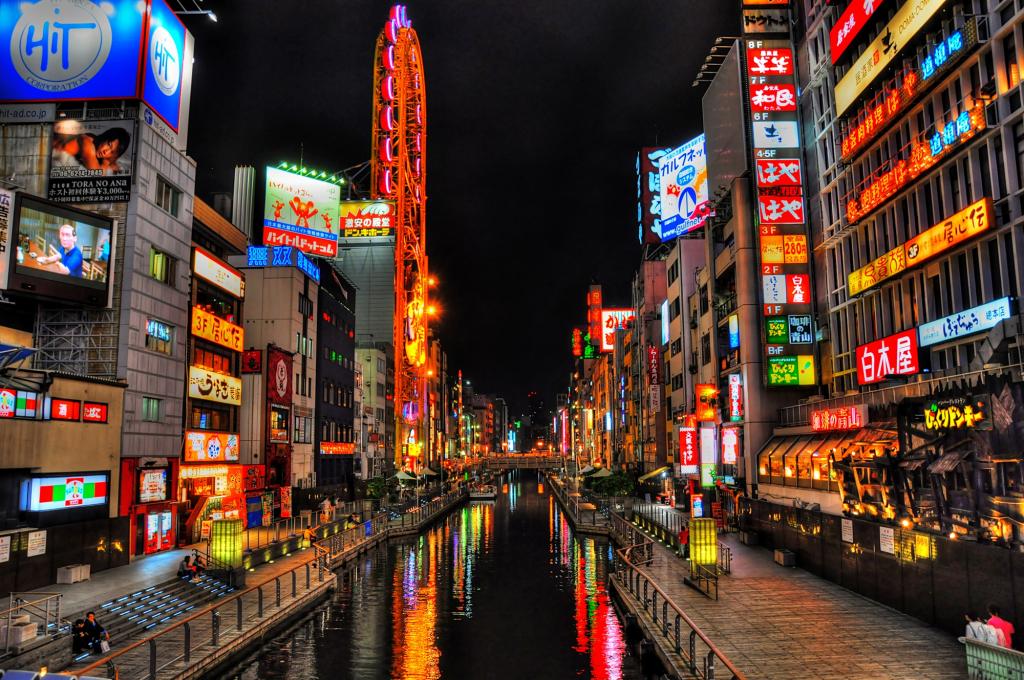日本都市風(fēng)景在晚上壁紙,高清圖片 - ipad壁紙