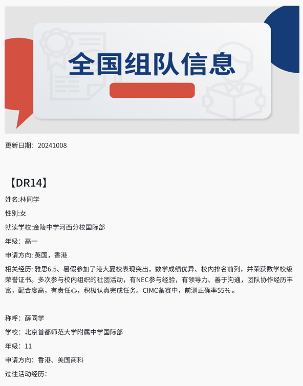 2024-2025年CNEC商賽組隊信息更新~機構NEC輔導怎么樣？