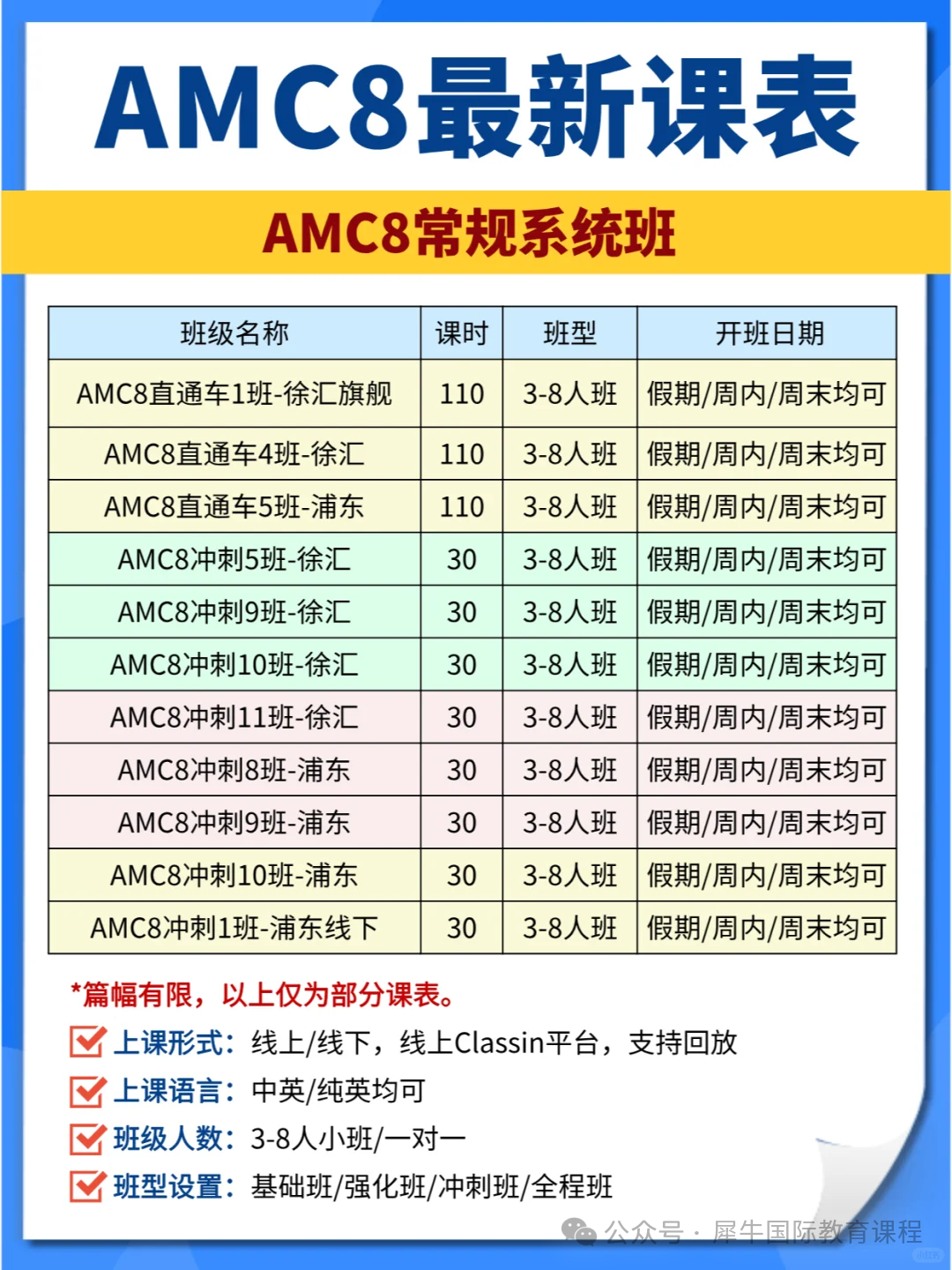 【北京AMC8課程輔導(dǎo)】AMC8基礎(chǔ)班/強(qiáng)化班/沖刺班招生中！