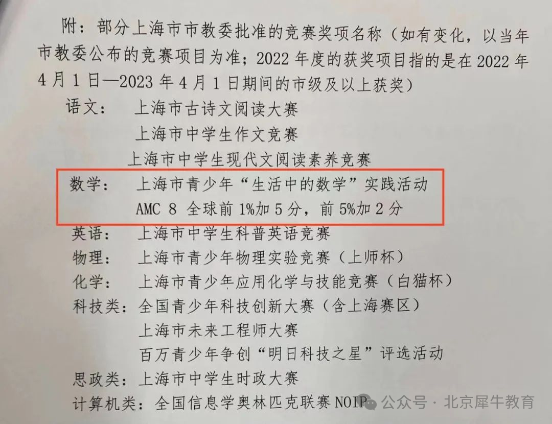 上海小學(xué)都在參加AMC8競(jìng)賽？AMC8線上線下課程推薦！