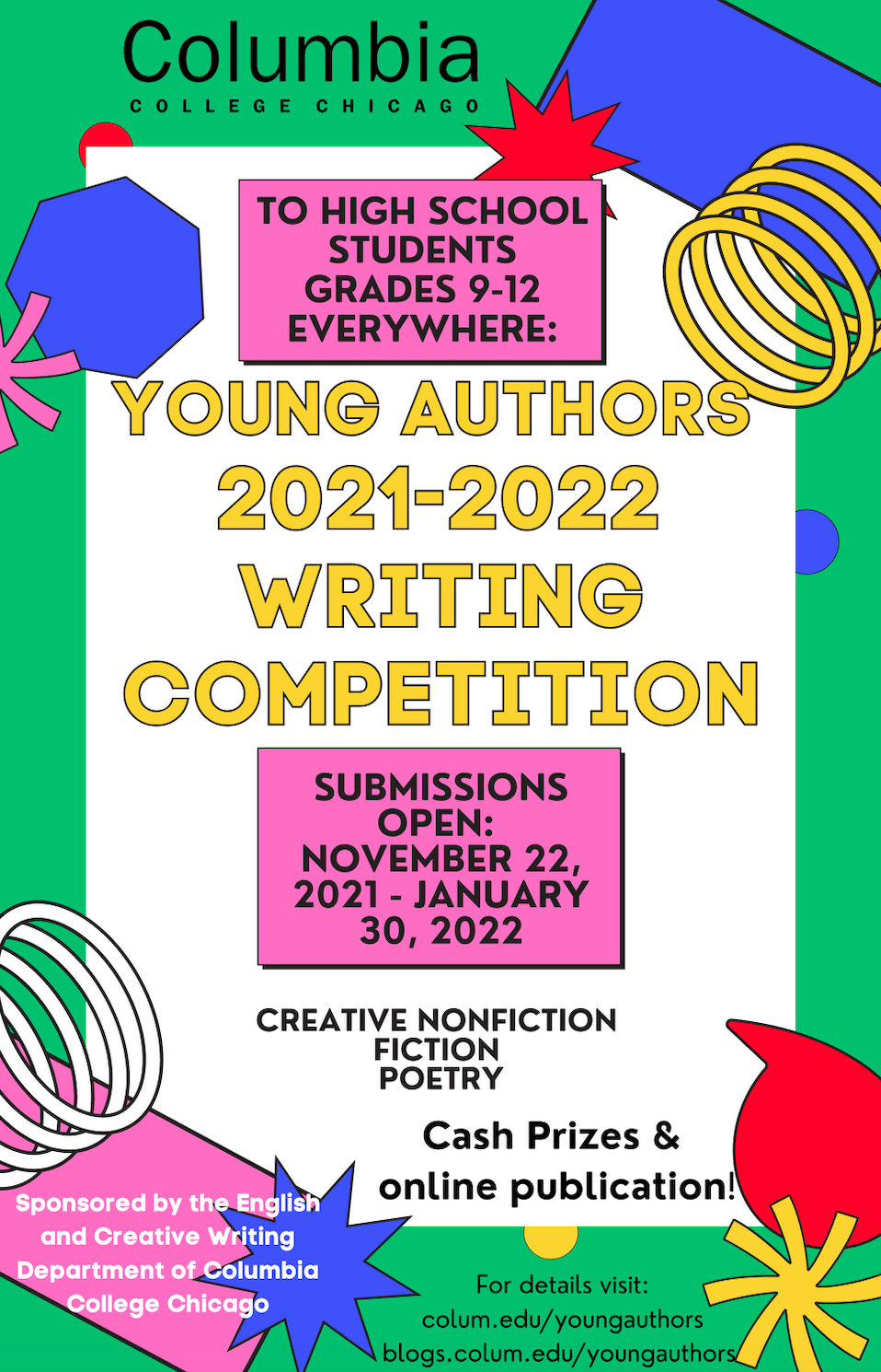 Columbia Young Authors哥倫比亞青年作家寫作比賽