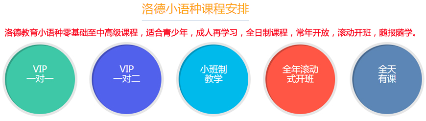 佛山洛德外語-小語種課程安排